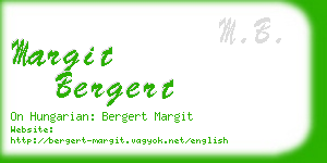 margit bergert business card